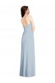 Shop Strapless Scoop Back Maxi Formal Crepe Bridesmaid Dress / Prom Dress with Front Slit Sydney
