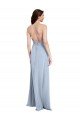 Shop Fit and Flare High Neck Formal Crepe Bridesmaid Dress / Prom Dress with Side Slit Sydney