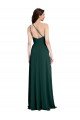 Shop A-Line Slim One Shoulder Formal Crepe Bridesmaid Dress / Prom Dress with Asymmetrical Straps and Side Slit Sydney