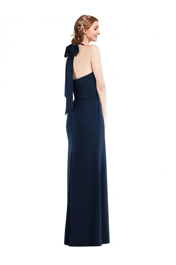Shop High Neck Open Back Long Maxi Bridesmaid Dress / Prom Dress Sydney