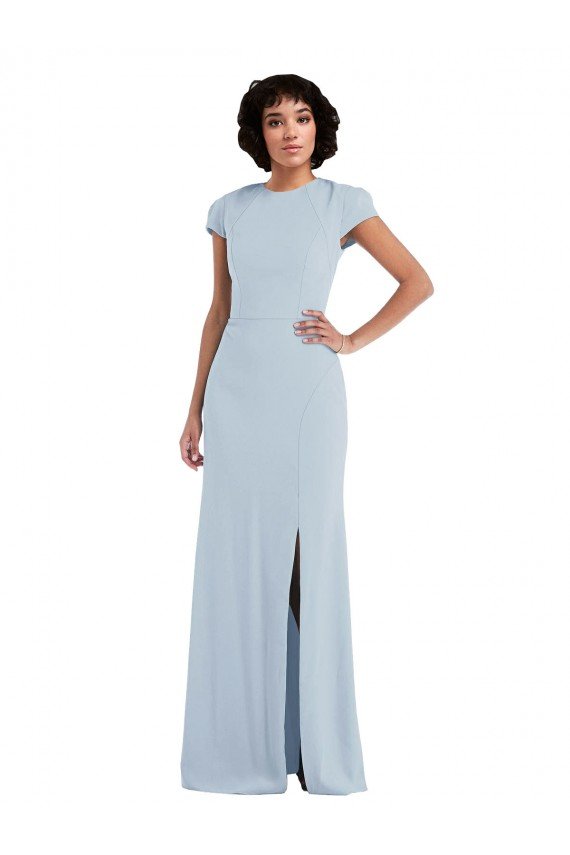 Shop Cap Sleeve Cutout Tie Back Trumpet Bridesmaid Dress Sydney