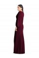 Shop Long Puff Sleeve V-Neck Trumpet Bridesmaid Maxi Dress Sydney