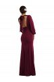 Shop Bishop Sleeve Open Back Trumpet Formal Crepe Bridesmaid Dress / Prom Dress with Scarf Tie Sydney