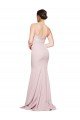 Shop Straight Neck Long Strapless Formal Crepe Bridesmaid Dress / Prom Dress with Soft Tulle Overlay and Small Train Sydney
