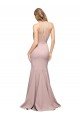Shop Long Sweetheart Formal Crepe Bridesmaid Dress / Prom Dress with High Neck Illusion Tulle Details Sydney