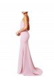 Shop Square Neck Criss Cross Open Back Slim Crepe Bridesmaid Dress / Prom Dress with Spaghetti Straps Sydney