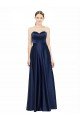 Shop Floor Length Sweetheart Neckline Formal Stretch Satin Bridesmaid Dress with Belt Sydney