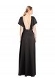 Shop Cap Sleeves Open Back Long Formal Stretch Satin Bridesmaid Dress / Prom Dress Sydney