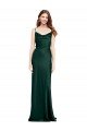 Shop Fitted Cowl Neck Long Formal Stretch Satin Slip Bridesmaid Dress / Prom Dress with V-Back Sydney
