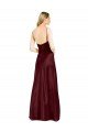 Shop Sleek Spaghetti Straps V-Neck Formal Stretch Satin Bridesmaid Dress / Prom Dress with Center Front Slit Sydney