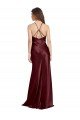 Shop High Neck Halter Long Sleeveless Formal Stretch Satin Bridesmaid Dress / Prom Dress with Strappy Back Sydney