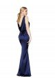 Shop Sheath High Neck Formal Stretch Satin Bridesmaid Dress / Prom Dress Low Back Sydney