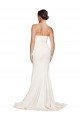 Shop Strapless Cowl Neck Sweep Train Formal Stretch Satin Bridesmaid Dress / Prom Dress Sydney