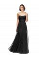 Shop Long Tulle Bridesmaid Dress with Sweetheart Neckline and Belt Sydney