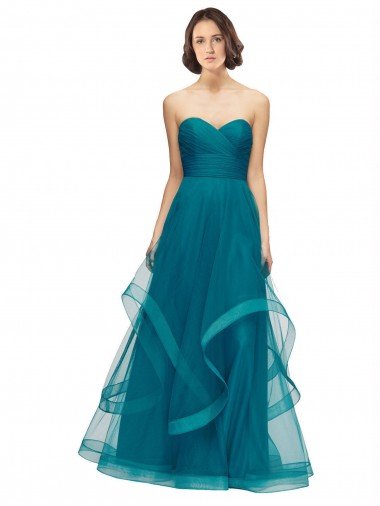 Sweetheart Tulle Bridesmaid Dress with Wide Waistband Sydney