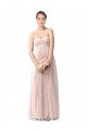 Long Sweetheart Tulle Bridesmaid Dress with Shirred Criss Cross Bodice Sydney