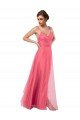 Shop Flowy A-Line Tulle Bridesmaid Dress with Double Straps and V-Neck Sydney
