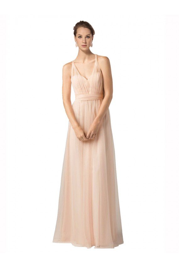 Shop Sweetheart A-Line Tulle Bridesmaid Dress with Shirred Bodice Sydney