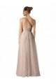 Illusion One Shoulder Tulle Bridesmaid Dress with Shirred Bodice Sydney