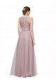 Shop High Neck Long Tulle Bridesmaid Dress with Lace Bodice Sydney