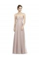 Shop Long Strapless Tulle Bridesmaid Dress with Pleated Bodice Sydney