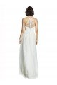 Shop High Neckline Long Tulle Bridesmaid Dress with Illusion Front Sydney