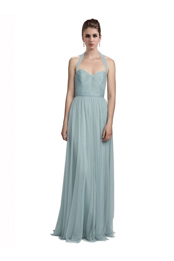 Shop Halter Ruched Sweetheart Neckline Tulle Bridesmaid Dress Sydney