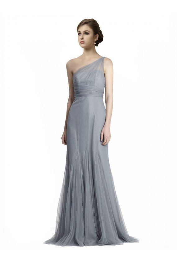 Shop One Shoulder Tulle Fit and Flare Bridesmaid Dress Sydney