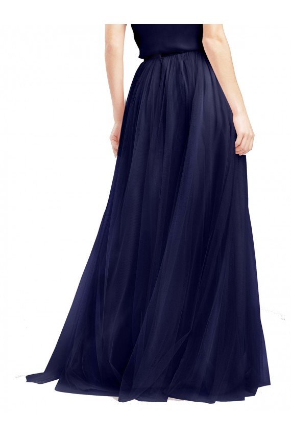 Shop Long A-Line High Neck Halter Tulle Bridesmaid Dress Sydney