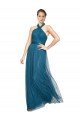 Shop High Neck Halter Pleated A-Line Tulle Bridesmaid Dress Sydney