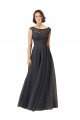 Shop Long Bateau Tulle Bridesmaid Dress with Lace Bodice Sydney