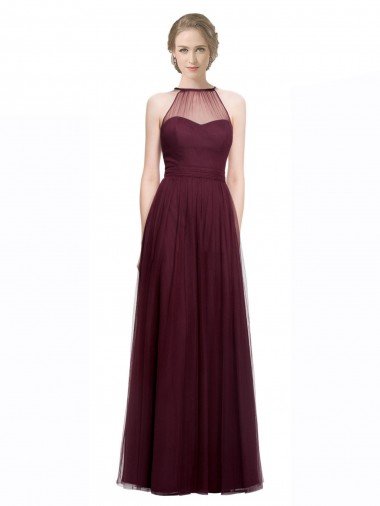 Shop Full Length Soft Tulle Spaghetti Strap Bridesmaid Dress Sydney