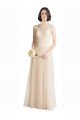 Shop Full Length Tulle Bridesmaid Dress with Corded Lace Over Sweetheart Neckline Sydney