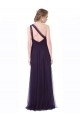 Shop One Shoulder Long Tulle Bridesmaid Gown with Sheer Netting Strap Sydney