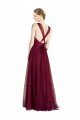 Shop Long Sweetheart Tulle Bridesmaid Dress with Straps and Criss Cross Back Sydney