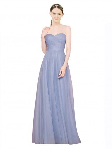 Shop Strapless Sweetheart A-Line Tulle Bridesmaid Dress with Low Back Sydney