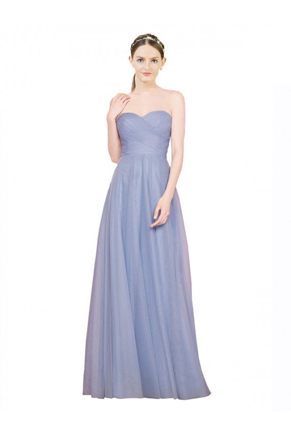 Shop Strapless Sweetheart A-Line Tulle Bridesmaid Dress with Low Back Sydney