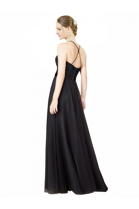 Shop Sweetheart Neckline Long Sleeveless Tulle Bridesmaid Dress with Lace Bodice Sydney