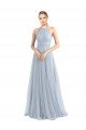 Shop Halter Neckline Slim A-Line Tulle Bridesmaid Dress Sydney
