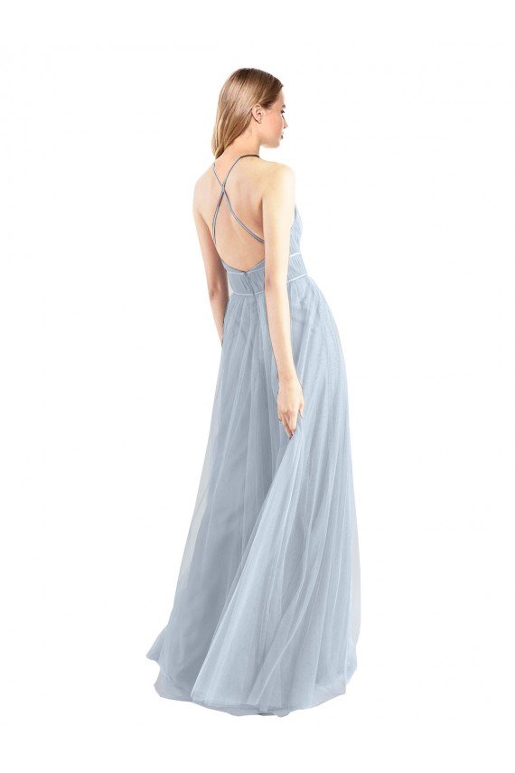 Shop Halter Neckline Slim A-Line Tulle Bridesmaid Dress Sydney