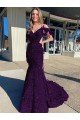 Shop Cold Shoulder Sleeveless Long Court Train Velvet Sequin Prom Dress Sydney