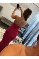 Shop Sweetheart Sleeveless Long Sweep Train Velvet Sequin Prom Dress Sydney