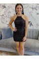 Shop Halter Sleeveless Short Velvet Sequin Homecoming Dress / Prom Dress Sydney