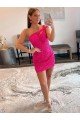 Shop Velvet Sequin One Shoulder Sleeveless Short Homecoming Dress / Prom Dress Sydney