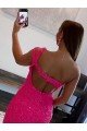 Shop Velvet Sequin One Shoulder Sleeveless Short Homecoming Dress / Prom Dress Sydney