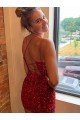 Shop V-Neck Sleeveless Short Velvet Sequins Homecoming Dress / Prom Dress Sydney