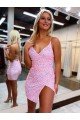 Shop V-Neck Sleeveless Short Velvet Sequin Cocktail Homecoming Dress / Prom Dress Sydney