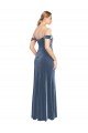 Shop Draped Sleeves Wide Scoop Neck Off the Shoulder Velvet Bridesmaid Dress / Prom Dress Sydney