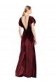 Shop Flutter Sleeves Open Back Long Velvet Bridesmaid Dress / Prom Dress Sydney