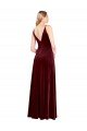 Shop Faux Surplice Neckline Slim A-Line Long Velvet Bridesmaid Dress / Prom Dress Sydney